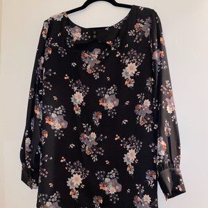 Loft PLUS Silk Floral Blouse